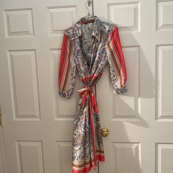 Zara Dresses & Skirts - Zara colorful scarf dress